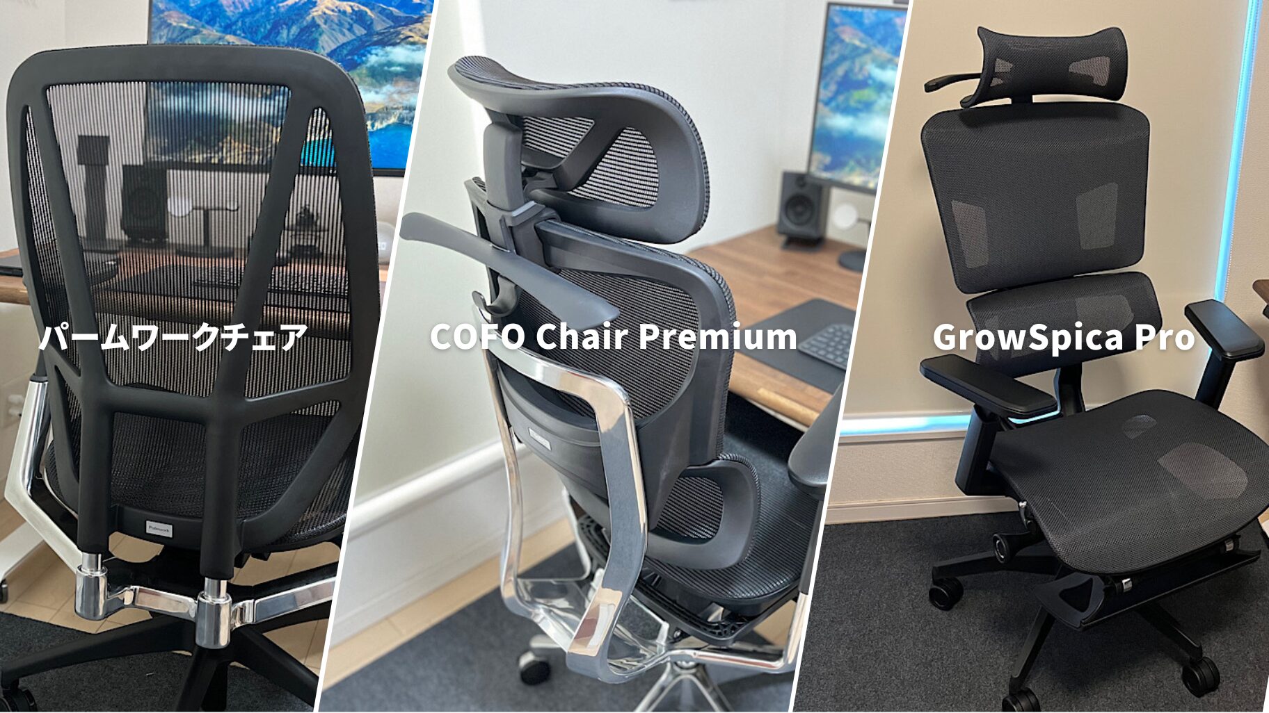 COFO Chair Premium vs パームワークチェア vs GrowSpica Pro：それぞれの魅力と新品を最安値で一番安く買う方法を紹介  | mitsu-blog