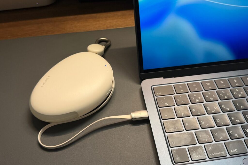 TORRAS FlexLine Pebbleレビュー!ケーブル内蔵で最強?移動中・キャンプ・旅行で頼れるモバイルバッテリーを徹底チェック